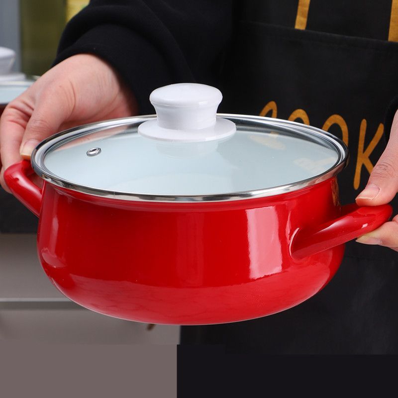 Home Cooking Cookbook - Pentola per Zuppa in Smalto Rinforzato,