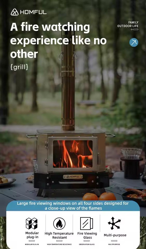 HOMFUL Stufa a Legna Portatile - Home Cooking Cookbook recensione e prezzo