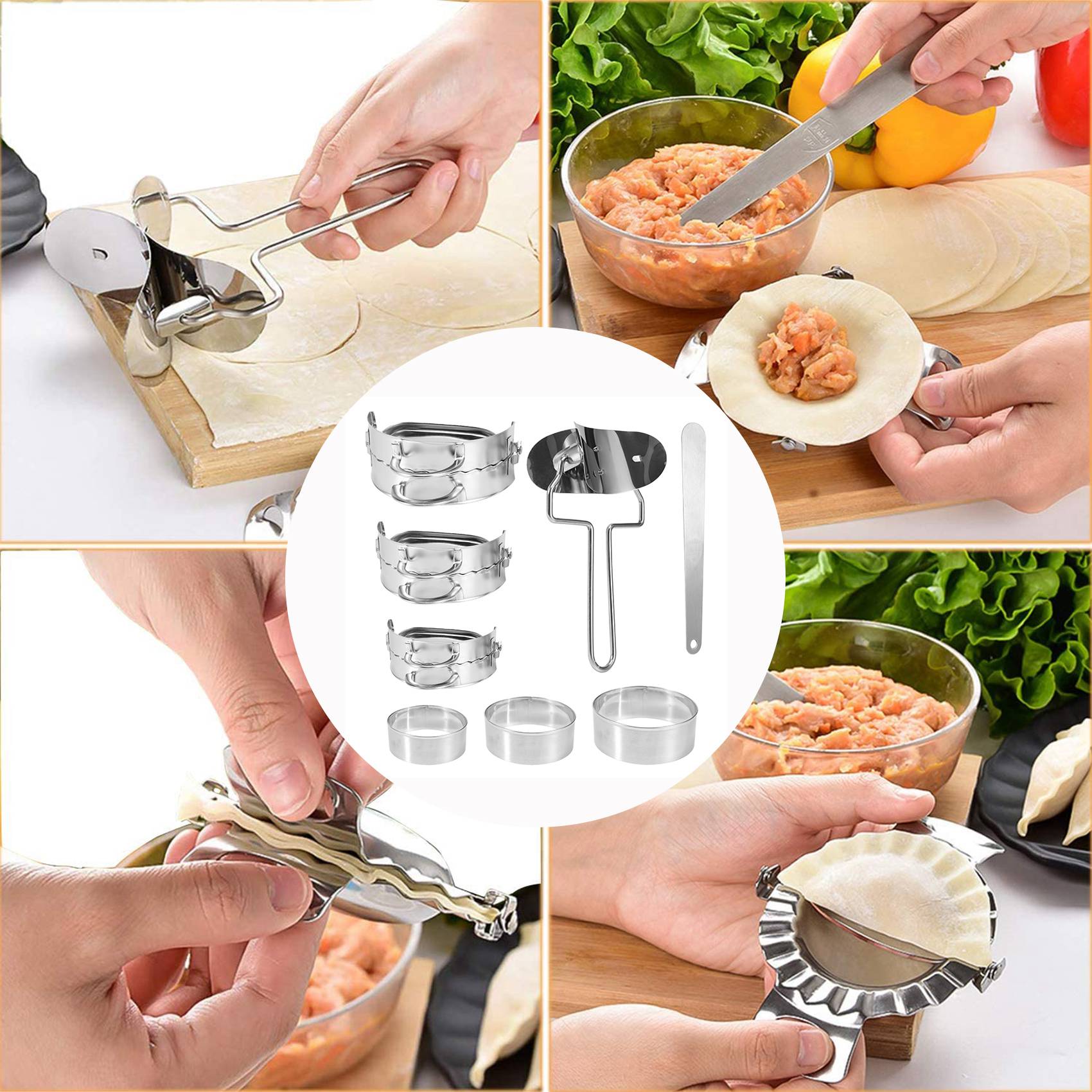 ABKW – Set da 8 pezzi per prep - Gyoza Dumpling Maker recensione e prezzo
